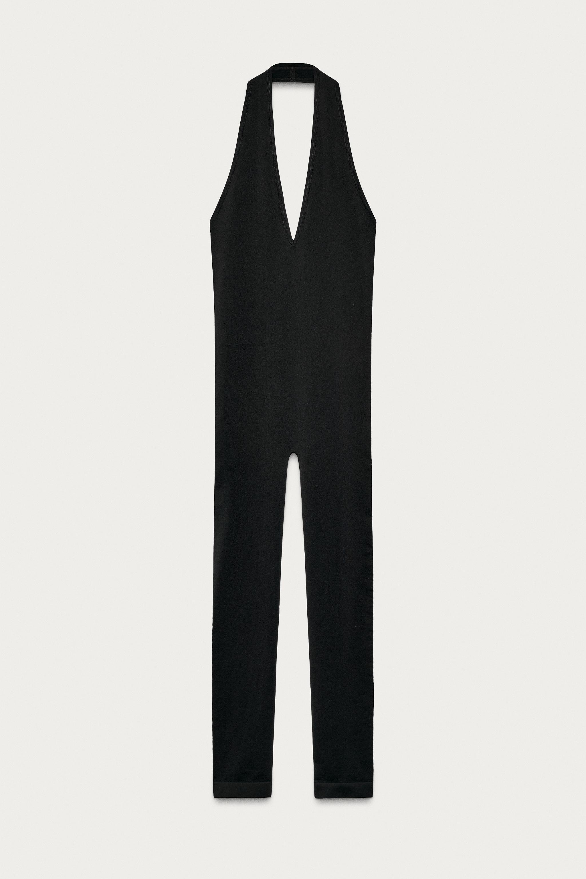 MARISA BERENSON X ZARA SEAMLESS HALTER JUMPSUIT
